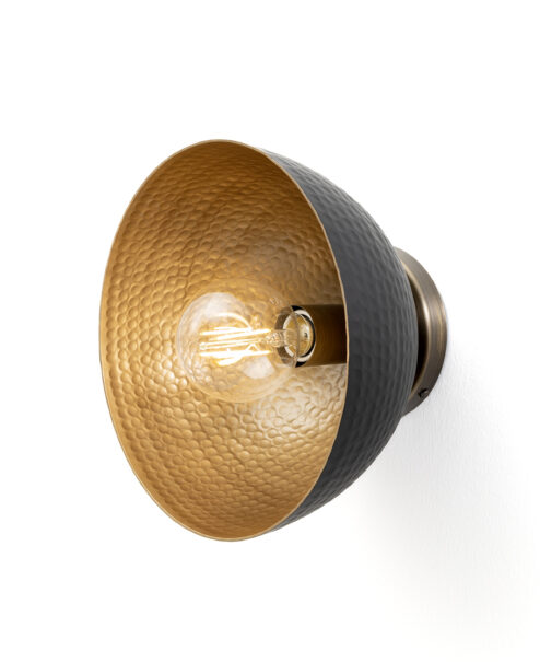 Hammered Wall Dome Sconce