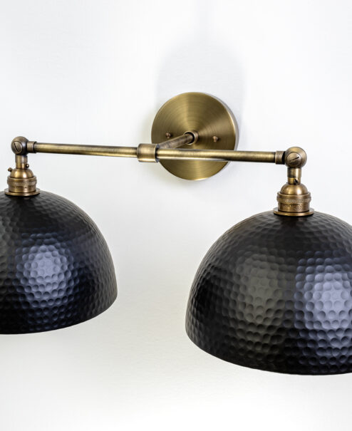 Double Hammed Dome Vanity Light