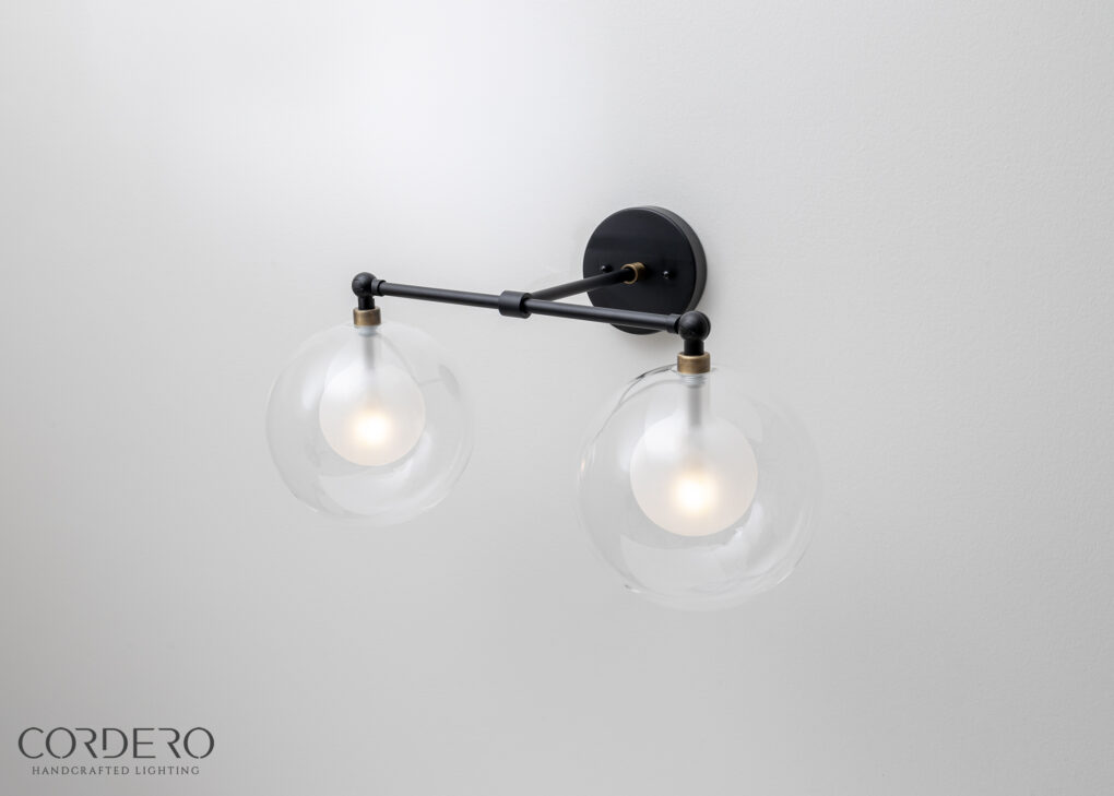 Double Glass Globe Sconce