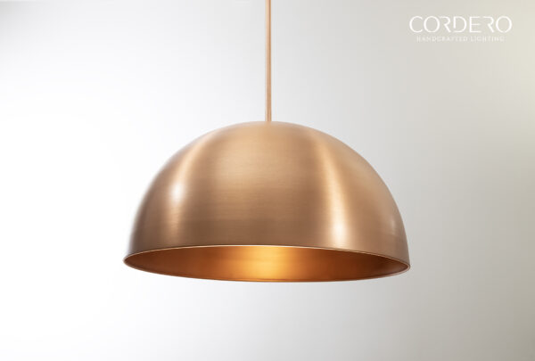 Copper Dome Pendant Light