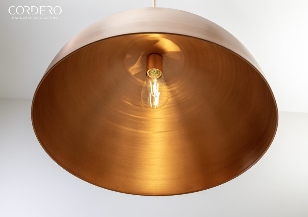 Copper Dome Pendant Light