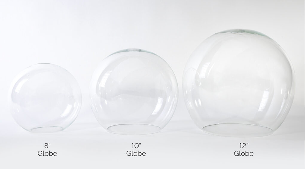 Glass Globe Size