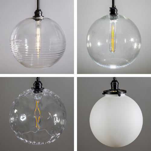 Cordero Handcrafted Lighting: Textured Glass, Light Fixture