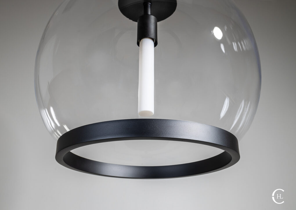Centerra Smooth Ring Globe Pendant Light Cordero Handcrafted Lighting